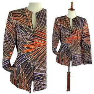 ELLEN TRACY / LINDA ALLARD Vintage Zip Front Blazer Size 6